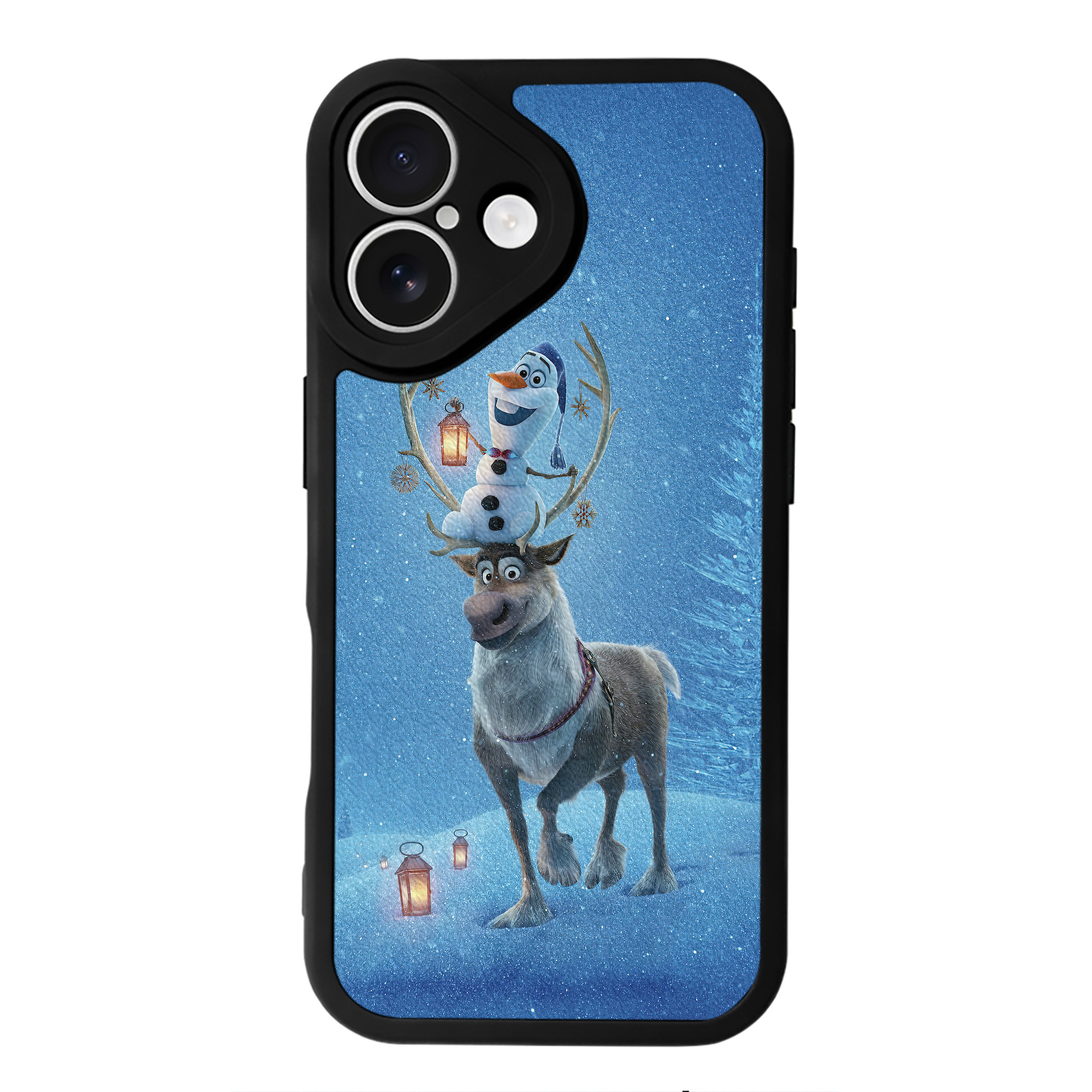 （画像用） アナと雪の女王 アンナ エルサ Frozen Anna Elsa 【iPhone 16シリーズ対応】シリコンスマホケース（レザー調） 材質：シリコン